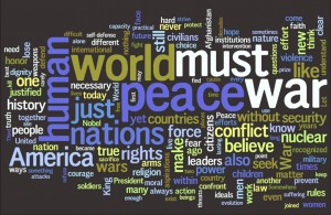 nobel speech word cloud nobel speech word cloud