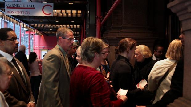 Crowds arrive for the Toledo Symphony Orchestra's appearance at Carnegie Hall on May 7. Some 1,400 fans from Toledo came to the concert. Crowds arrive for the Toledo Symphony Orchestra's appearance at Carnegie Hall on May 7. Some 1,400 fans from Toledo came to the concert.