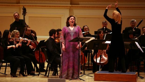 Dawn Upshaw was the soloist in Maria Schneider's 'Carlos Drummond de Andrade Stories.' Dawn Upshaw was the soloist in Maria Schneider's 'Carlos Drummond de Andrade Stories.'