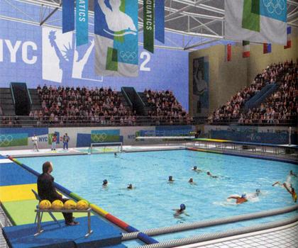 Proposed Olympic water polo pool for 2012.