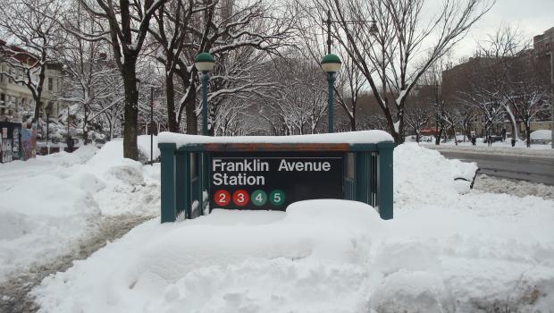 The Franklin Avenue 2/3/4/5 stop on January 27. The Franklin Avenue 2/3/4/5 stop on January 27.