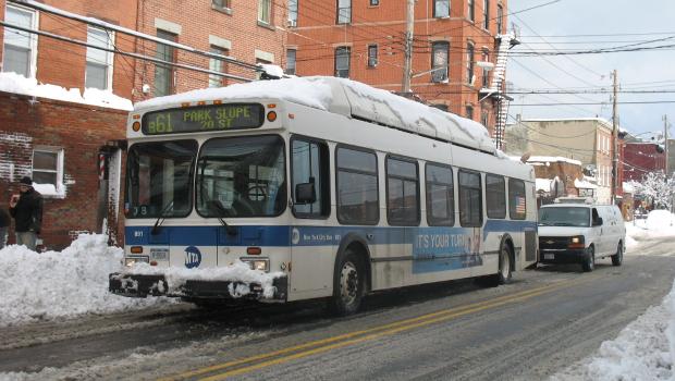 Buses got running in Red Hook on Thursday. Buses got running in Red Hook on Thursday.