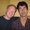 Jesse Tyler Ferguson and Hamish Linklater in the WNYC studios