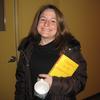 Writer Karen Russell in the WNYC studios