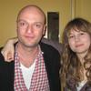 Actor Michael Maher and playwright Annie Baker in the WNYC studios