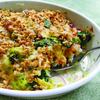 Mollie Katzen's Brussels Sprout Gratin with Potatoes and Spinach, from The Heart of the Plate