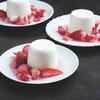 Buttermilk Panna Cotta with Rhubarb-Strawberry Compote, from Family Table, Favorite Staff Meals Buttermilk Panna Cotta with Rhubarb-Strawberry Compote