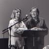 Joan La Barbara and John Cage at rehearsal in San Francisco, May 7, 1992 Joan La Barbara, John Cage