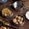 Pressed Rice with Vegetables and Sesame Seed & Coconut Balls