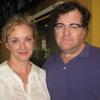 Actress J. Smith-Cameron and writer-director Kenneth Lonergan in the WNYC studios