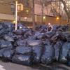 Trash awaiting collection on Pearl Street, Manhattan Trash awaiting collection on Pearl Street, Manhattan