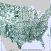 US Census map of poverty rates from the ACS 2005-2009