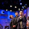 Composers and Bang on a Can co-founders Julia Wolfe, Michael Gordon and David Lang with host Helga Davis at Q2 Music Presents in The Greene Space