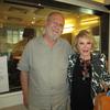 Leonard Lopate in the studio with Joan Rivers at WNYC Leonard Lopate in the studio with Joan Rivers at WNYC