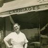 Mrs. Stahl on the corner of Brighton Beach and Coney Island Avenues, near her shop, circa 1940s. Mrs. Stahl on the corner of Brighton Beach and Coney Island Avenues, near her shop, circa 1940s.