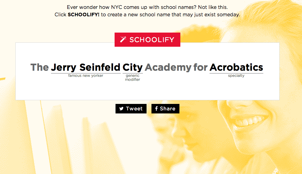 This is Not How New York City Names Schools But it Could 