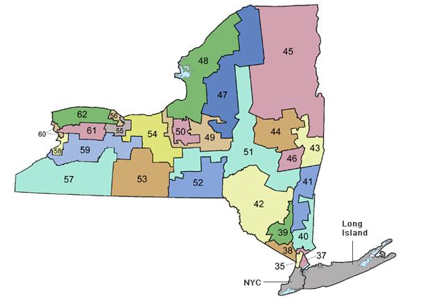 ny senate district map