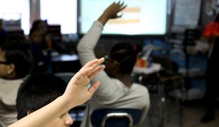 Middle school students at J.H.S. 088 Peter Rouget in Park Slope.