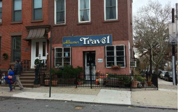 The travel agency near Manoush Zomorodi's house.