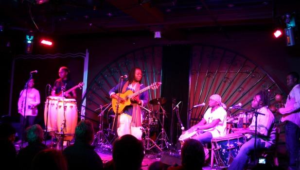 Honduran former Aurelio Martinez plays the bluesy guitar music of the Garifuna people, who comes from Central America's Caribbean coast.