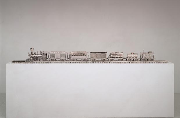Jim Beam - J.B. Turner Train, 1986, stainless steel, bourbon