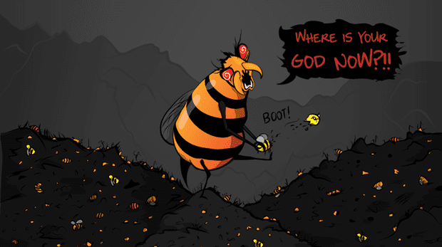 Japanese giant hornet vs. European honeybees.