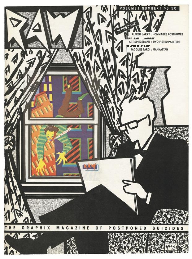 Art Spiegelman, cover for RAW no. 1: The Graphix Magazine of Postponed Suicides, 1980.