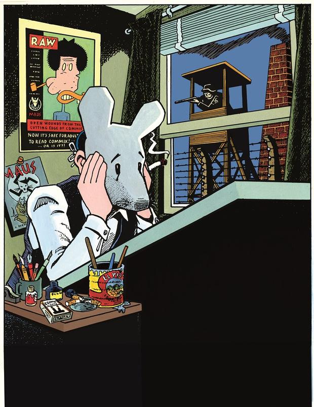 Art Spiegelman, Self-Portrait with Maus Mask, 1989.