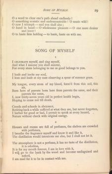 Essay On Song Of Myself Song Of Myself Summary Enotes Com Song Of Myself The Paradox Of The Project Tin House