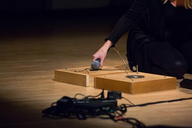 Lesley Flanigan and People Get Ready perform at the Ecstatic Music Festival on February 19th, 2014