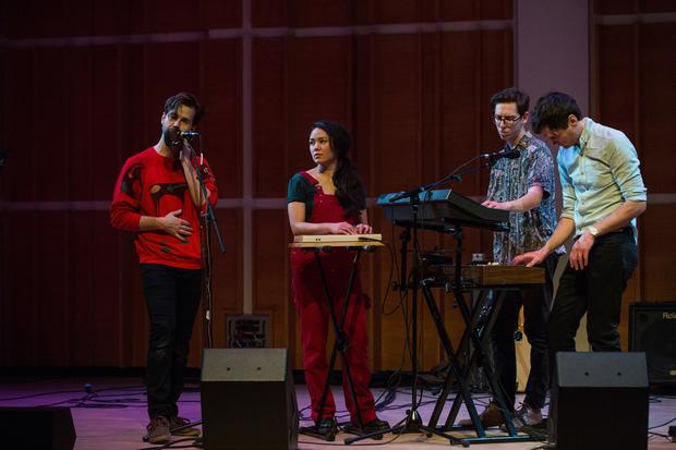 Lesley Flanigan and People Get Ready perform at the Ecstatic Music Festival on February 19th, 2014
