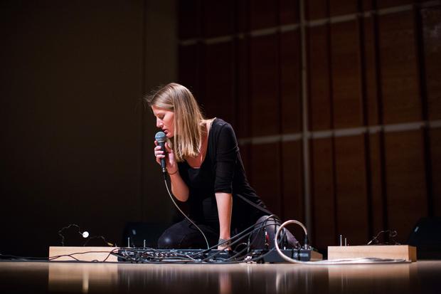 Lesley Flanigan and People Get Ready perform at the Ecstatic Music Festival on February 19th, 2014