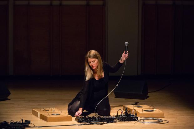 Lesley Flanigan and People Get Ready perform at the Ecstatic Music Festival on February 19th, 2014