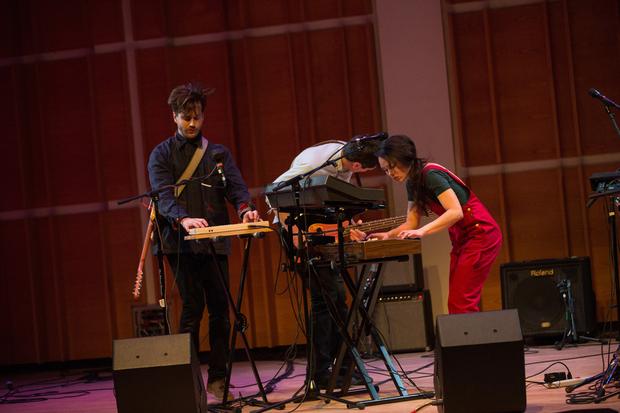 Lesley Flanigan and People Get Ready perform at the Ecstatic Music Festival on February 19th, 2014