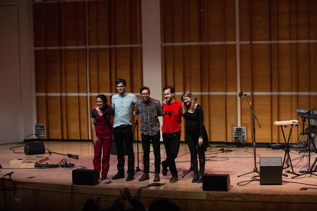 Lesley Flanigan and People Get Ready perform at the Ecstatic Music Festival on February 19th, 2014