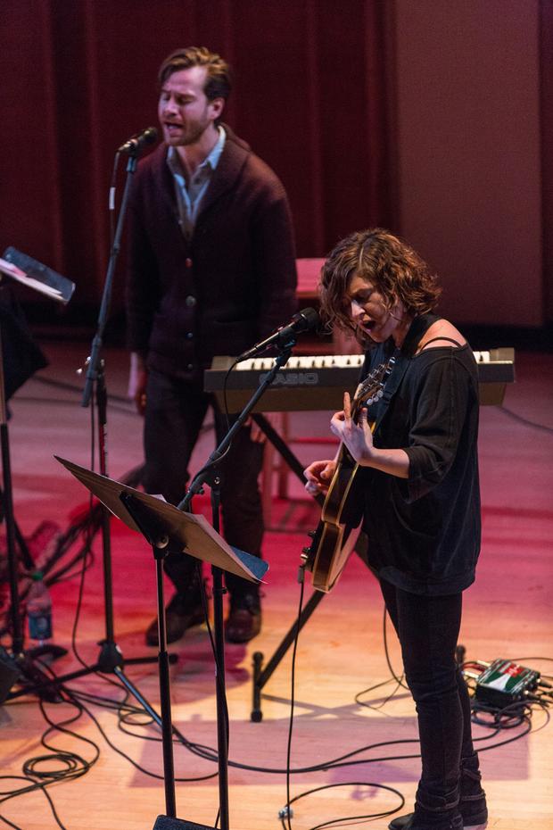Mirah and Susie Ibarra perform March 1 at the 2014 Ecstatic Music Festival