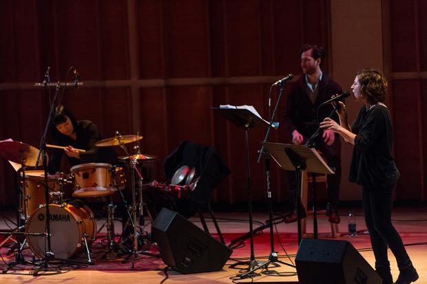Mirah and Susie Ibarra perform March 1 at the 2014 Ecstatic Music Festival
