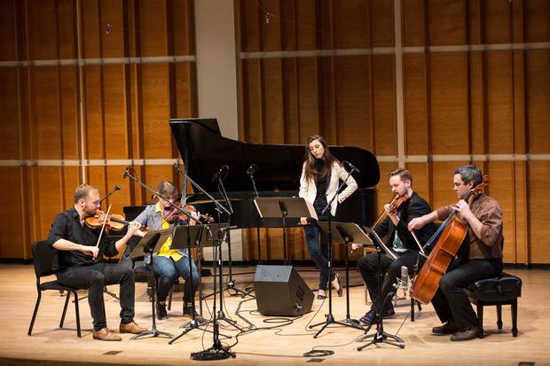 Julia Holter and Spektral Quartet at Merkin Concert Hall February 25, 2015