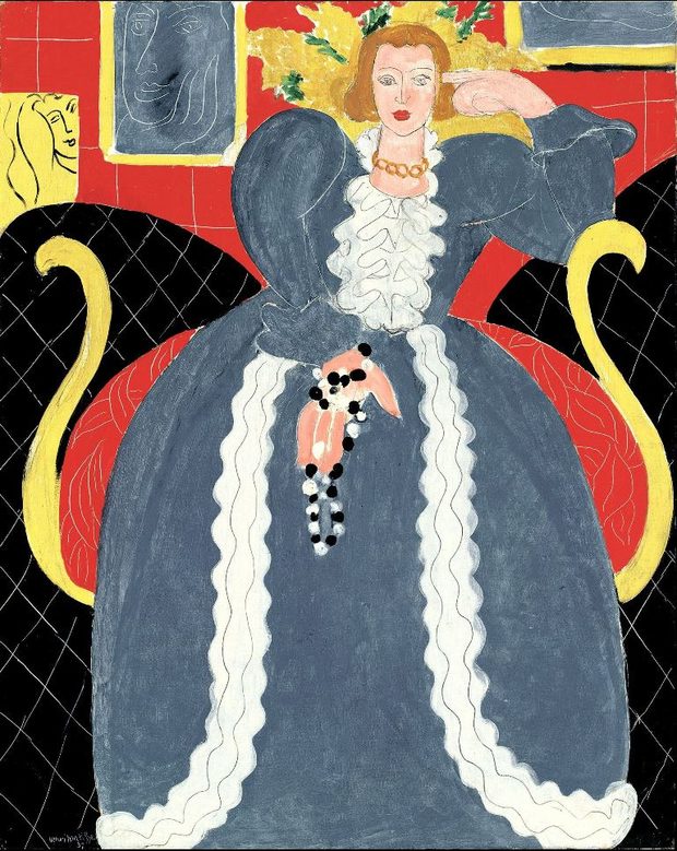 Henri Matisse (French, 1869–1954). The Large Blue Dress. 1937. Oil on canvas, 36 1/2 x 29 in. (92.7 x 73.7 cm)