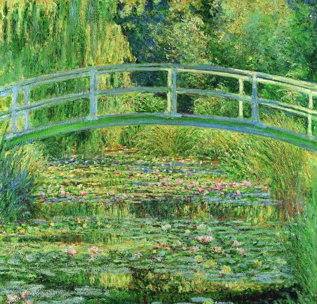 Claude Monet (1840–1926), The Water-Lily Pond, 1899; oil on canvas, 88.3 x 93.1 cm (343/4 x 362/3 inches) National Gallery, London