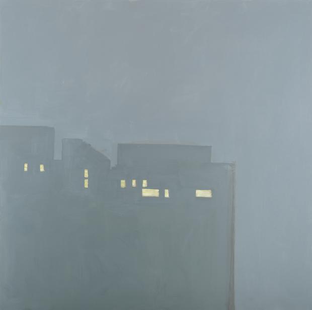 Alex Katz, Blizzard 1, Oil on linen (2015) Alex Katz, Blizzard 1