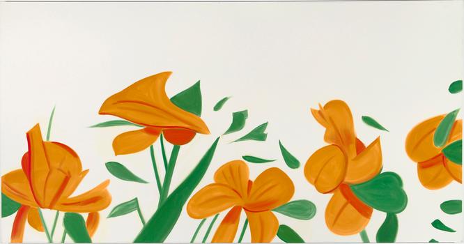 Alex Katz, Flowers, Oil on linen (2011) Alex Katz, Flowers