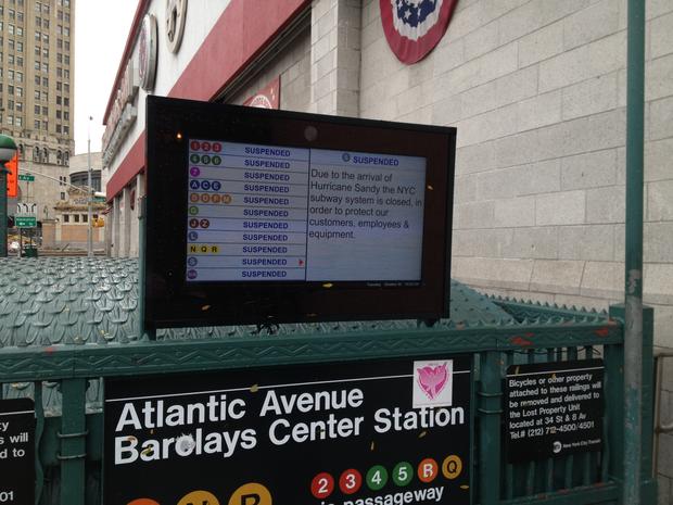 MTA Sign, Sandy