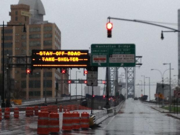 Manhattan Bridge, After Sandy