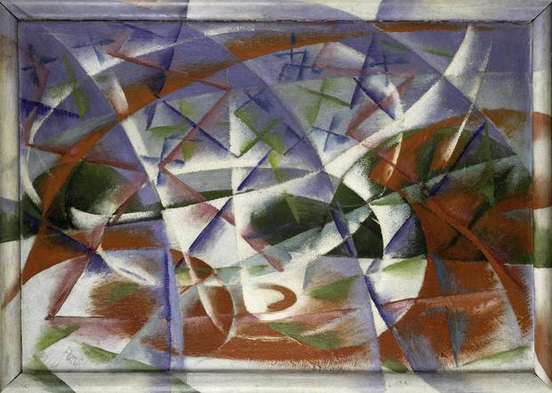 Giacomo Balla Abstract Speed + Sound (Velocità astratta + rumore), 1913–14
