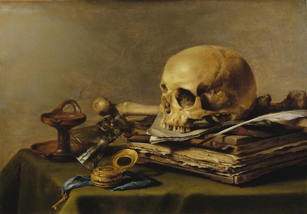 Pieter Claesz Vanitas. Still Life, 1630.