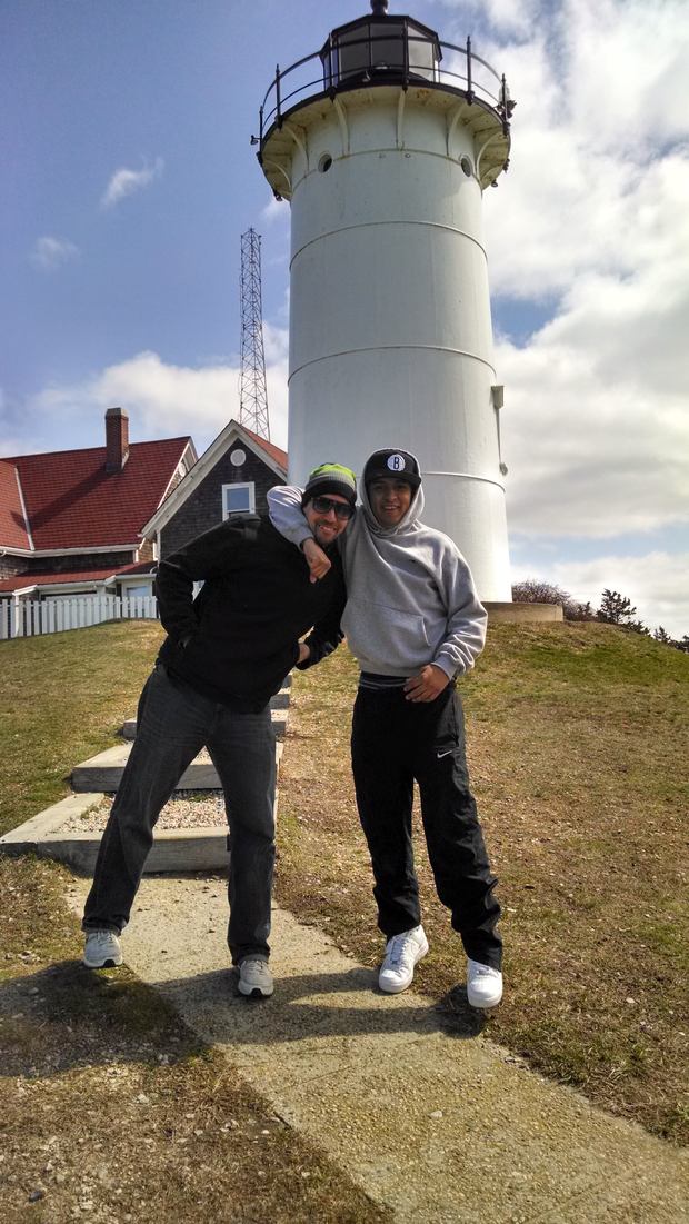 Eddie with his producer, Andrew