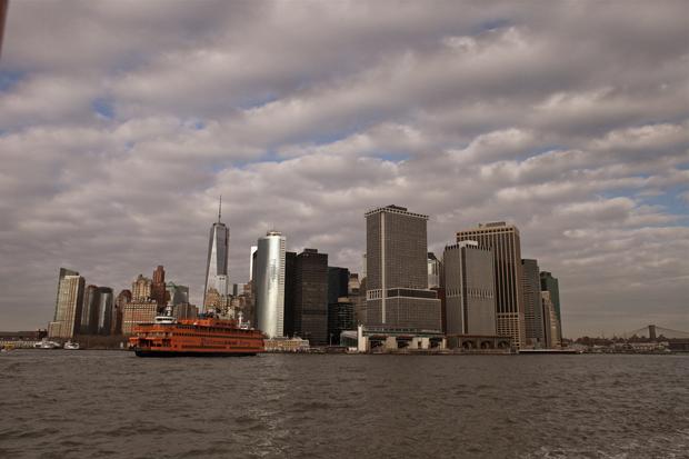 On the way from Staten Island to Manhattan.