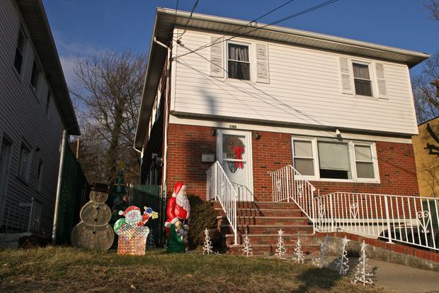 Modest Christmas decorations.