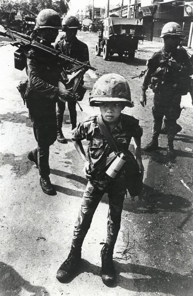 Called “Little Tiger” for killing two “Vietcong women cadre”—his mother and teacher, it was rumored, Vietnam, 1968